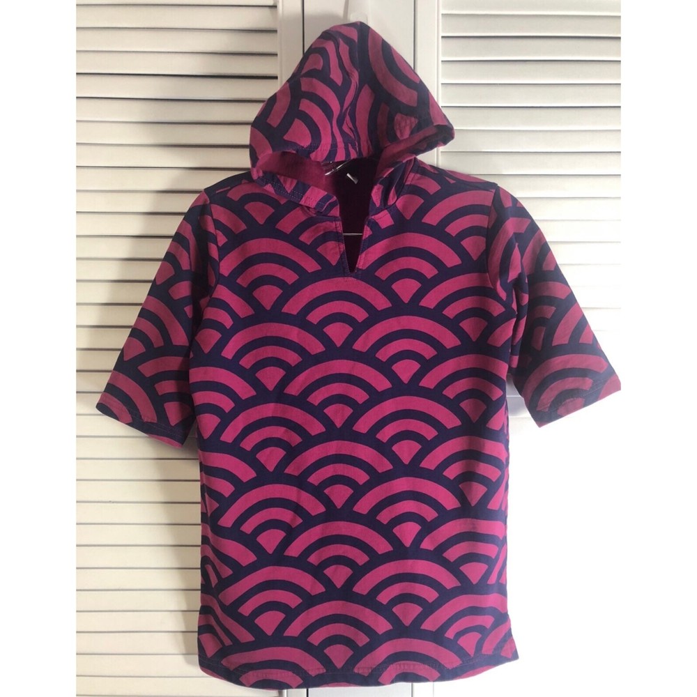 Tea Collection Size 8 Terry Cover Up Hooded Dress